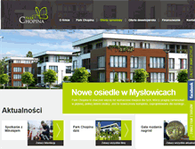 Tablet Screenshot of parkchopina.pl